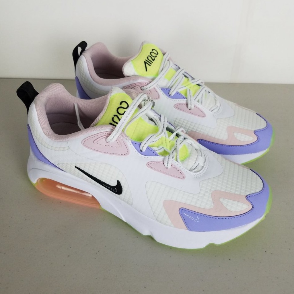Nike Air Max 200 Se White Ghost Green Women's Sz 8 Running Shoes Cu4769-100